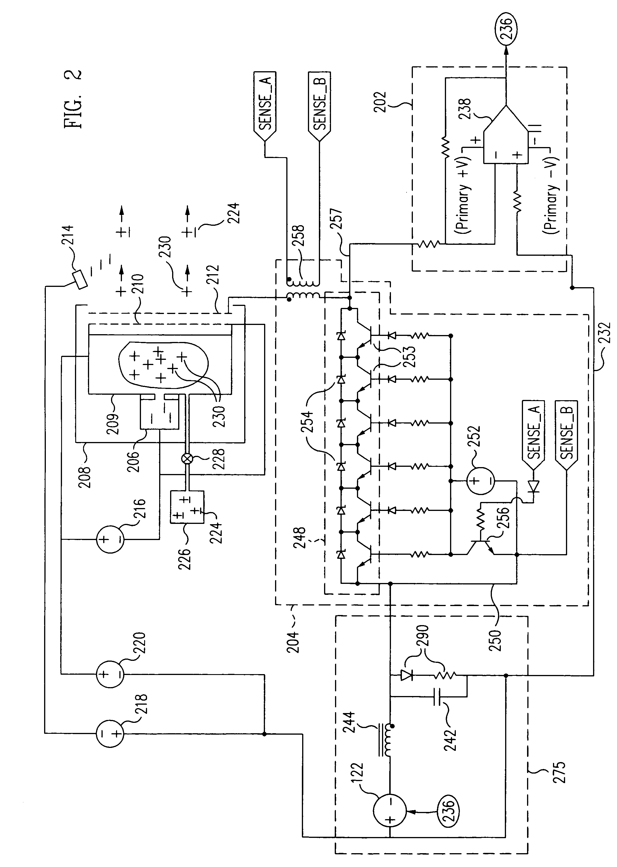 Ion engine grid arcing protection circuit