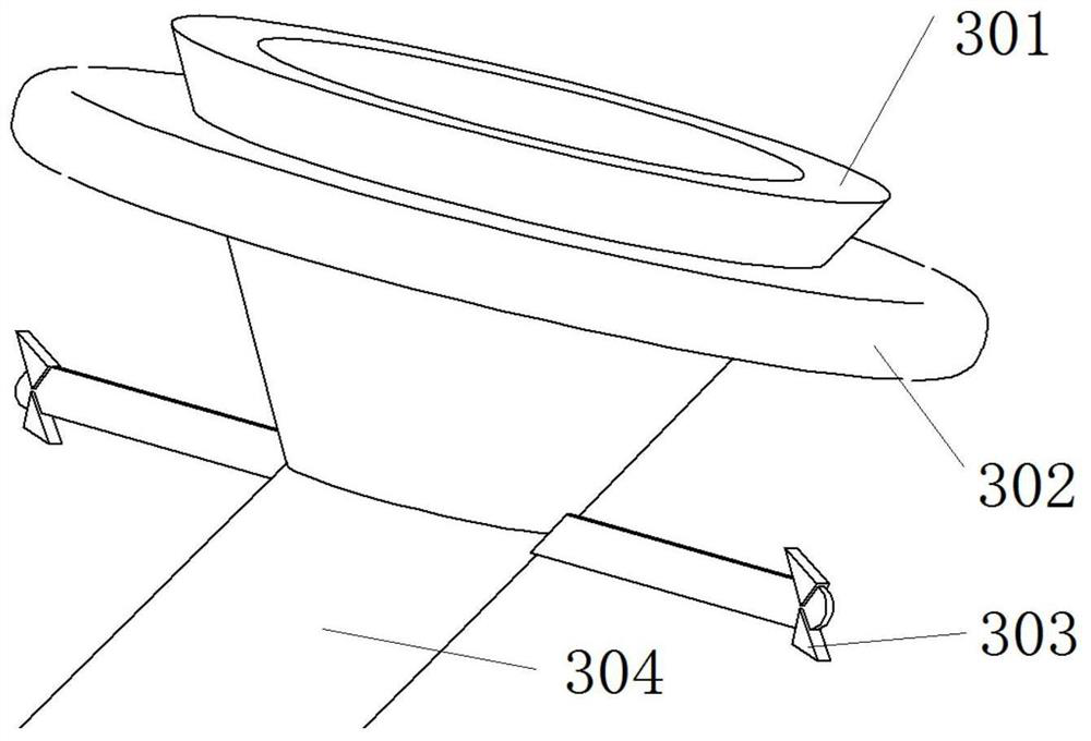 A floating garbage collection device at sea with both environmental monitoring