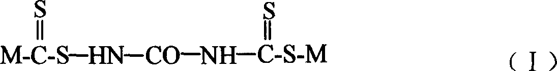 1,3-urylene di (dithioformate) and its preparation method and application as deoil agent