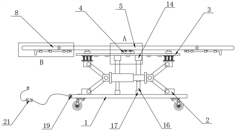 Supporting device for engine and gearbox maintenance