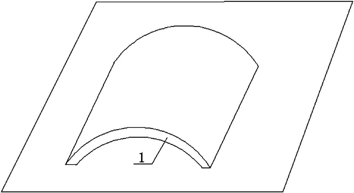 Method for detecting arc surface error of aircraft cabin door