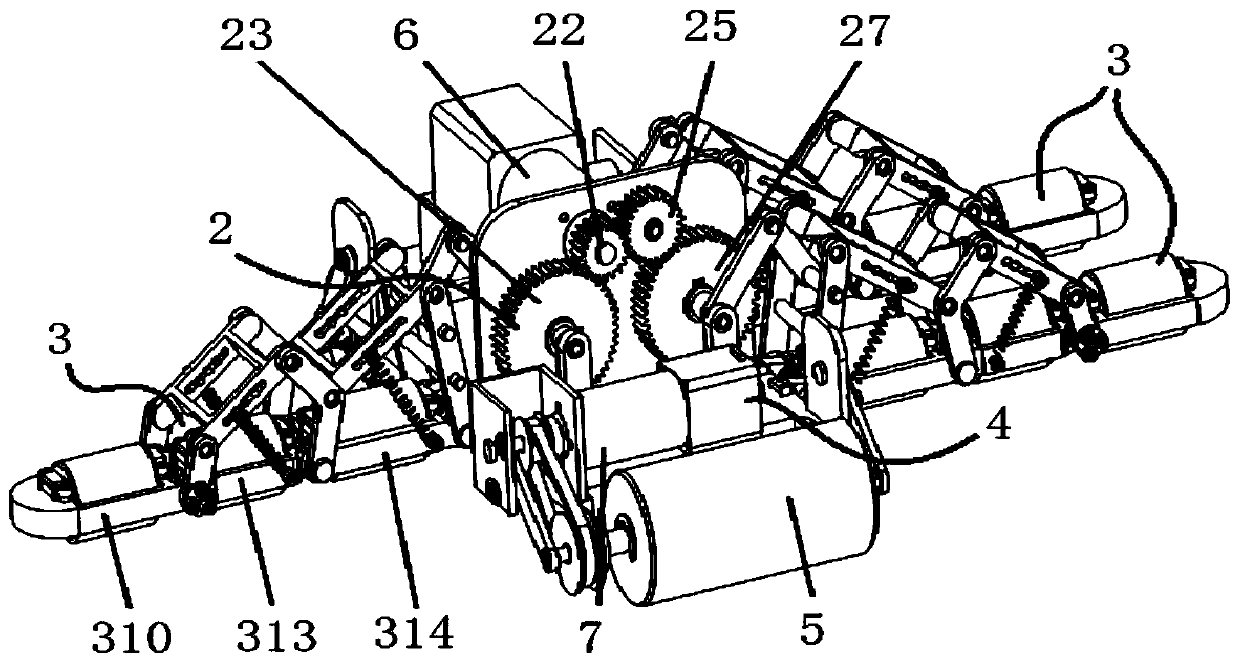 A shape-adaptive climbing robot