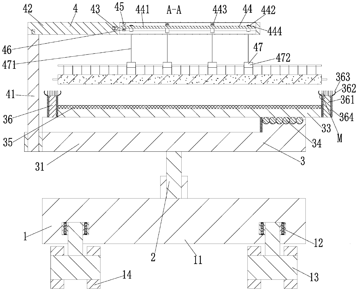 Prefabricated composite floor slab fixing mounting construction method