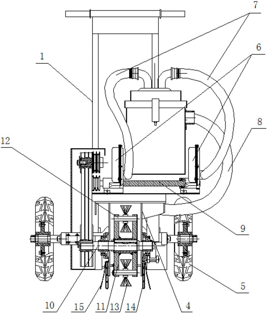 Garbage cleaning equipment for daily maintenance of V-shaped adhesive tape of bridge expansion joint