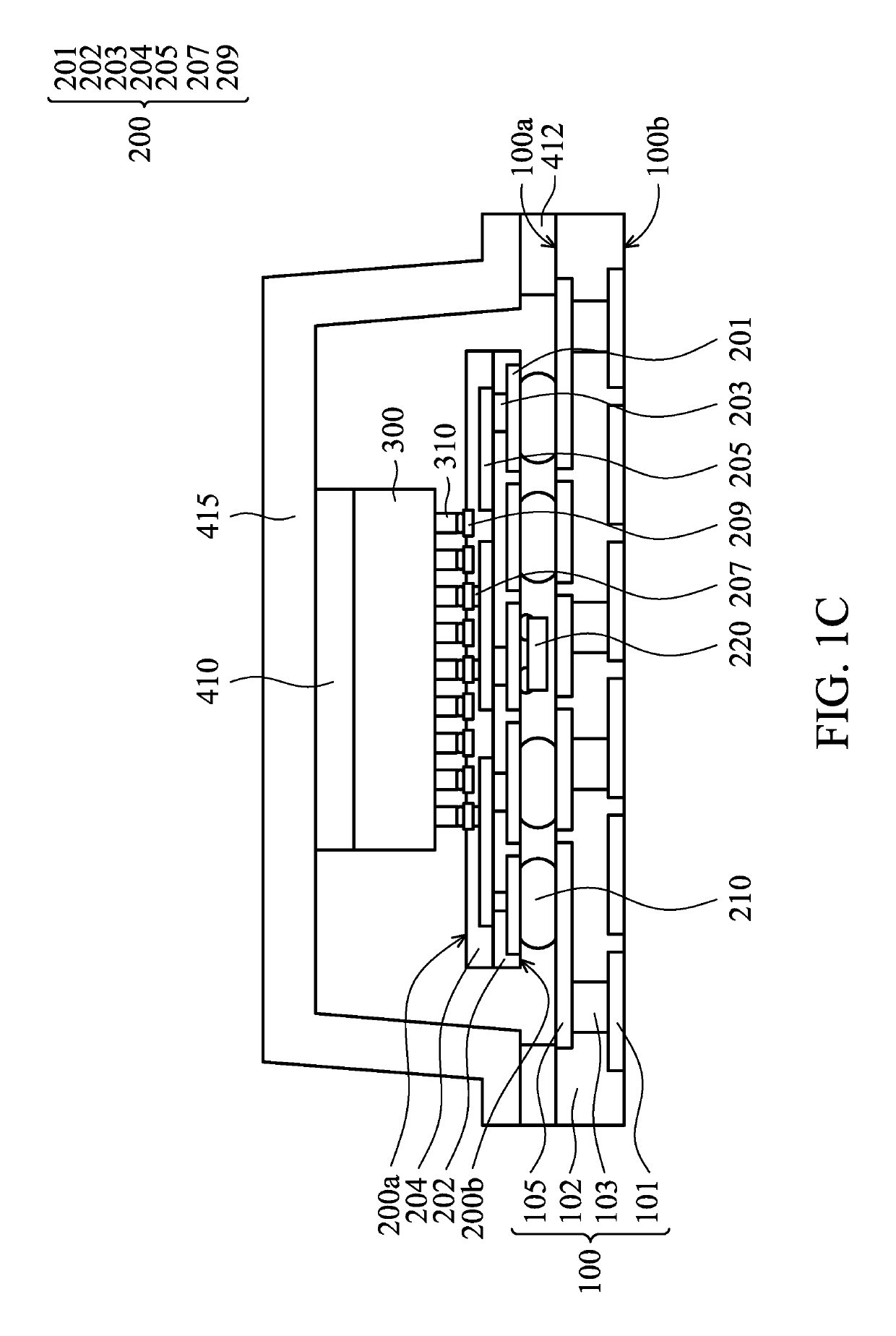 Fan-out package structure having stacked carrier substrates and method for forming the same