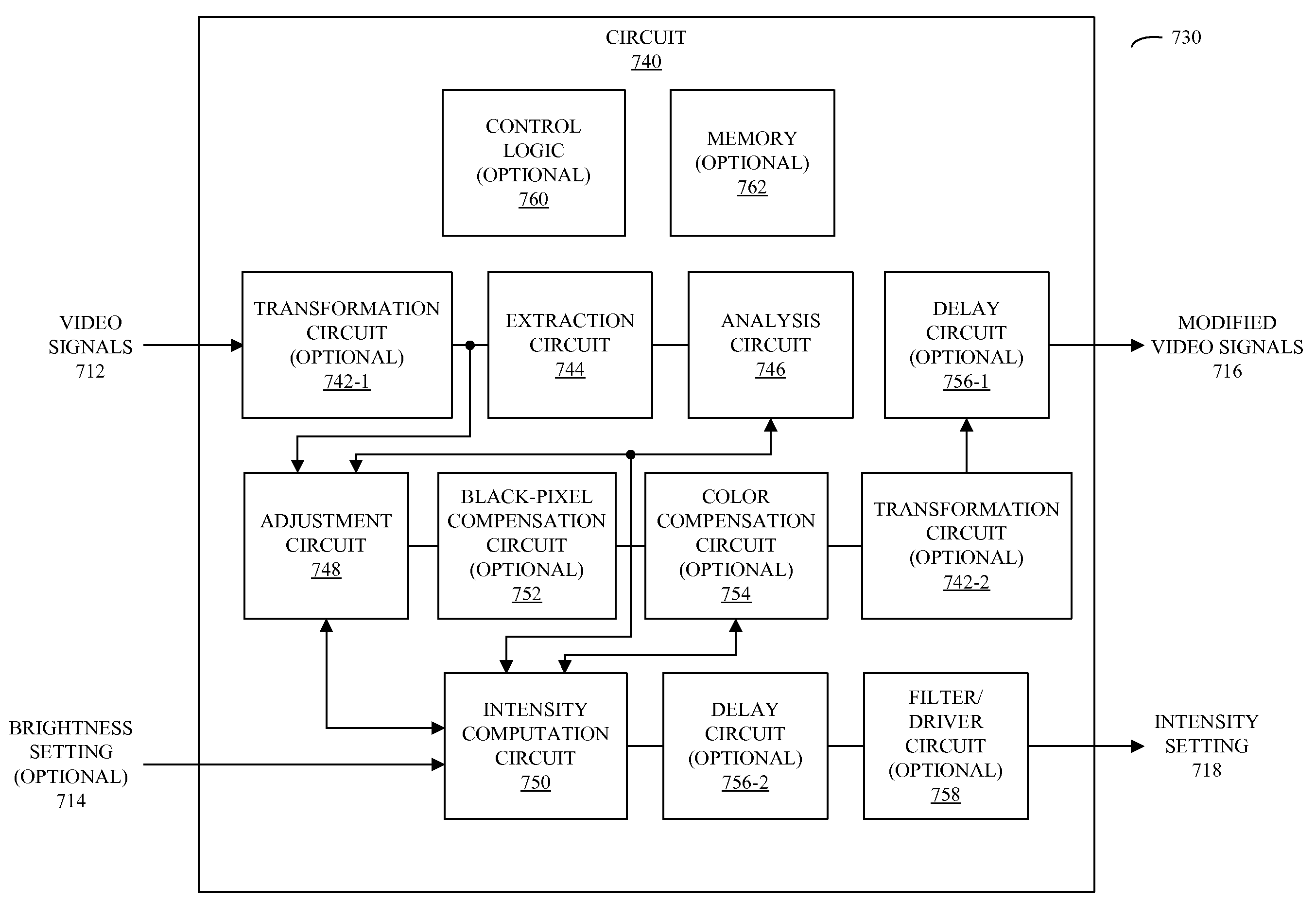 Light-leakage-correction technique for video playback