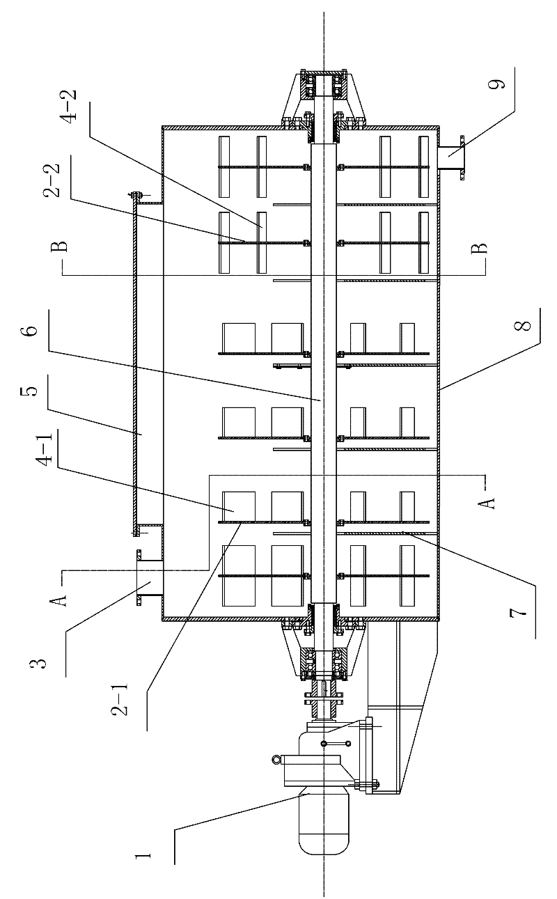 Continuous mixing reaction device