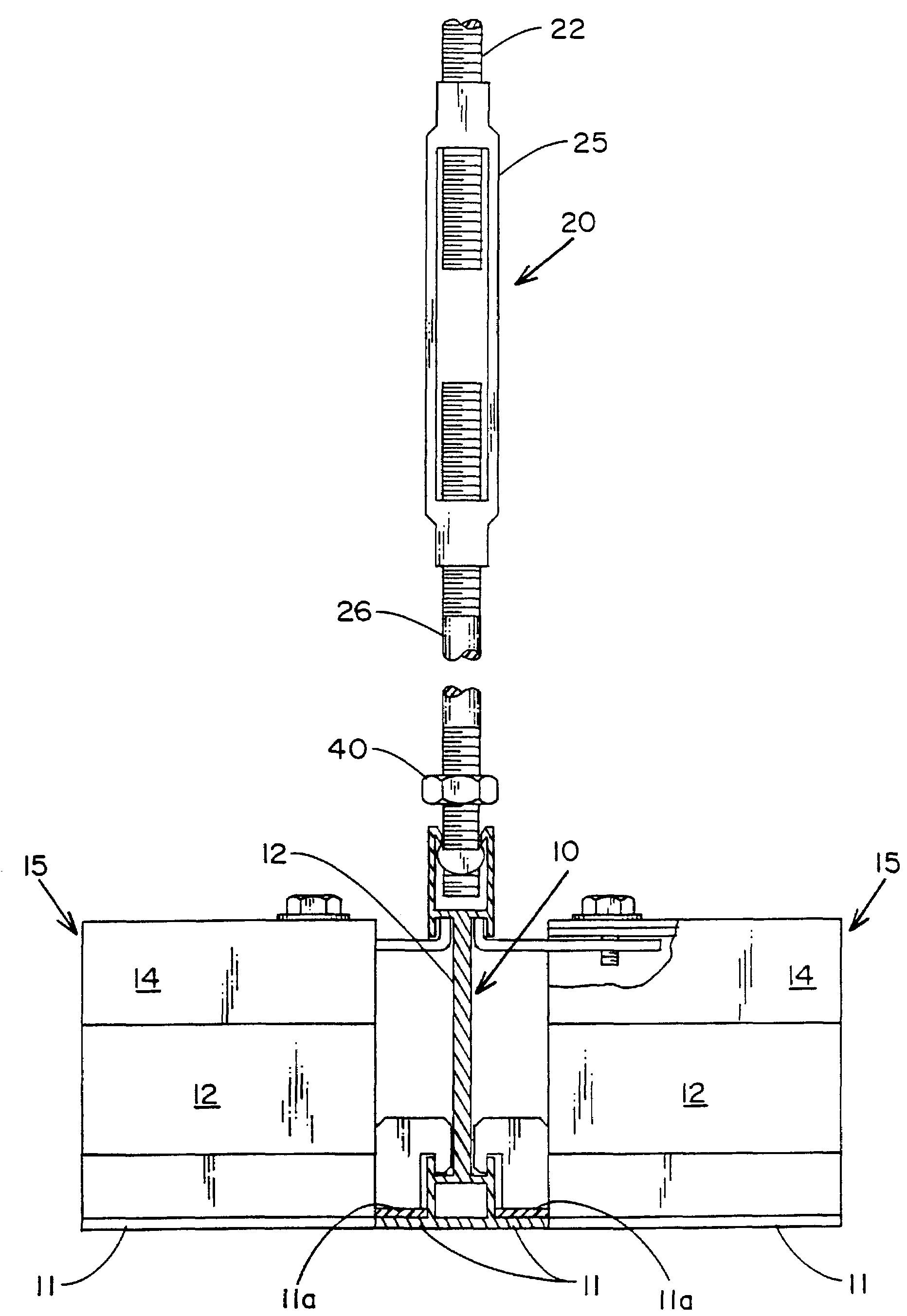 Ceiling suspension structure