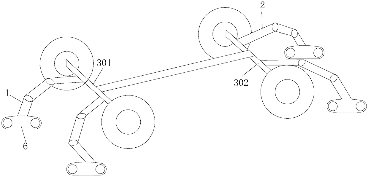 Intelligent automobile moving foot and automobile applying the intelligent automobile moving foot