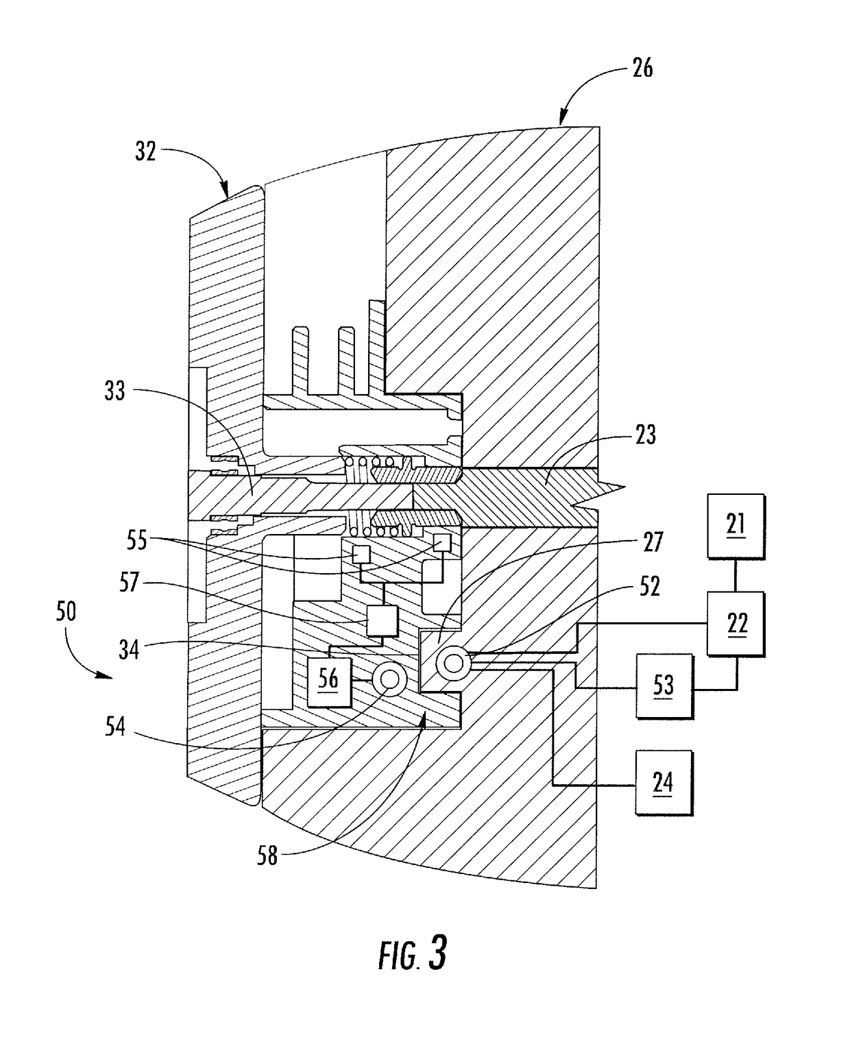 Non-contact surgical adapter electrical interface