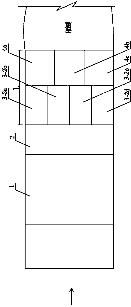 Boulder apron energy dissipating and scour preventing structure and construction method thereof