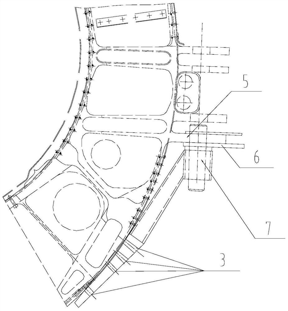 Precise hole leading method for machining training plane skin