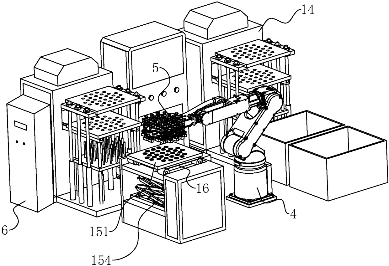 Manipulator system and hardware cap production line provided with same