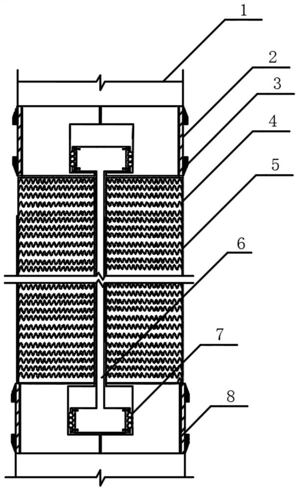 Device for negative friction resistance reduction and positive friction resistance transmission of precast pile and using method