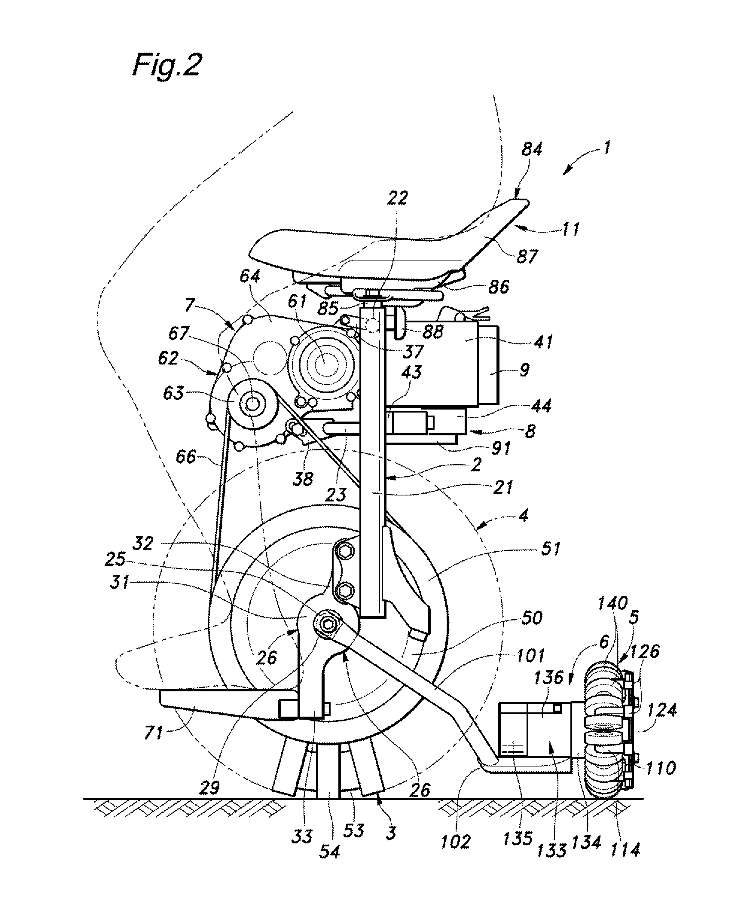 Wheel, wheel device and inverted pendulum type vehicle