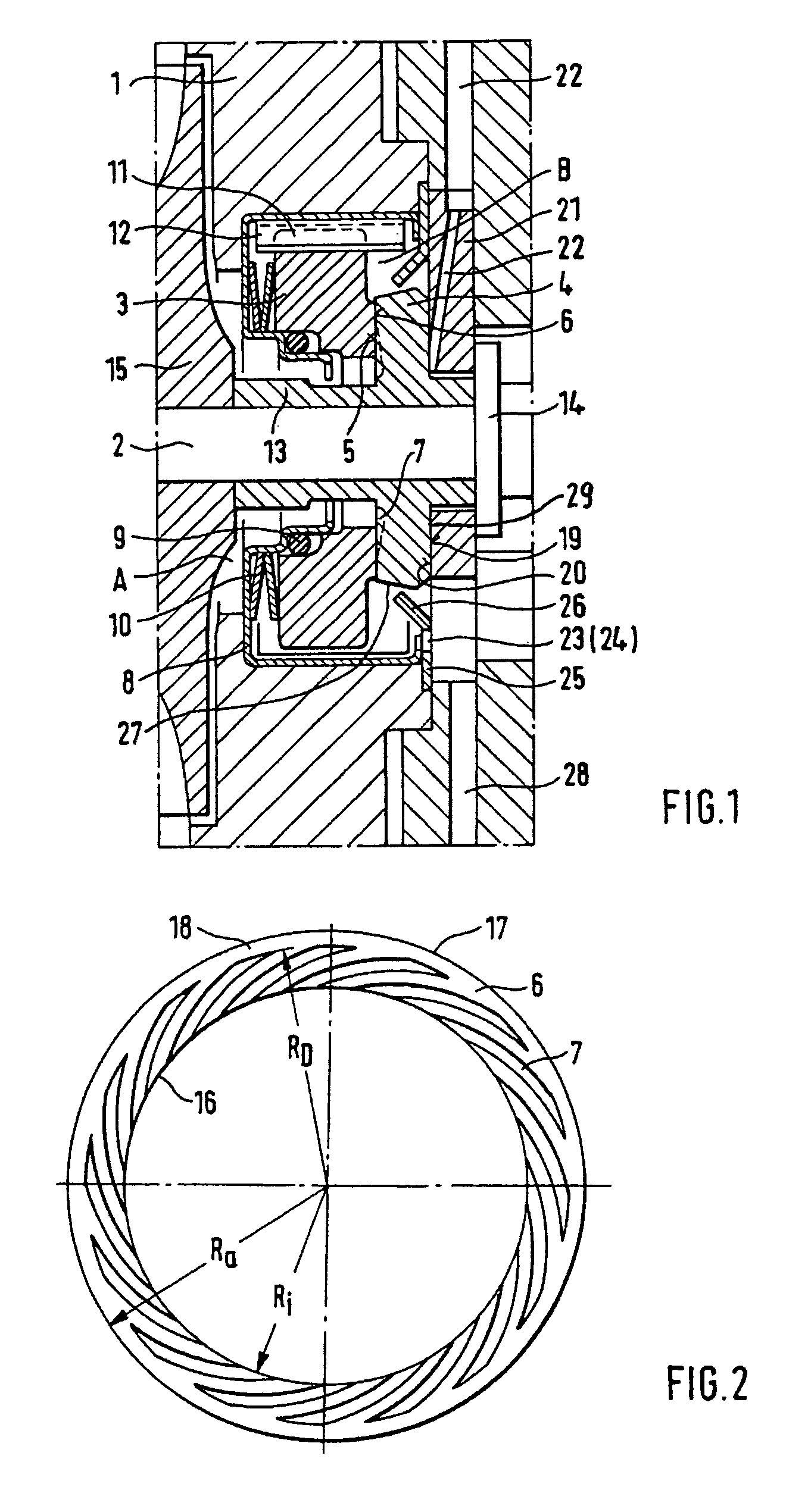 Axial plain bearing assembly