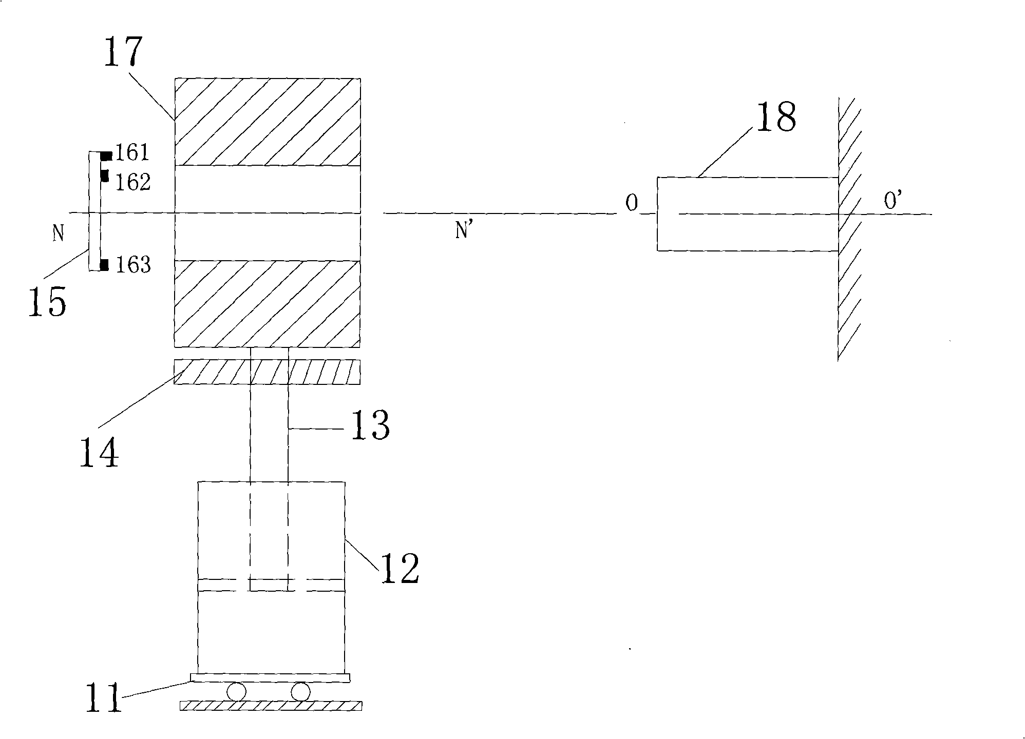 Device and method for coiled material centering and diameter measuring