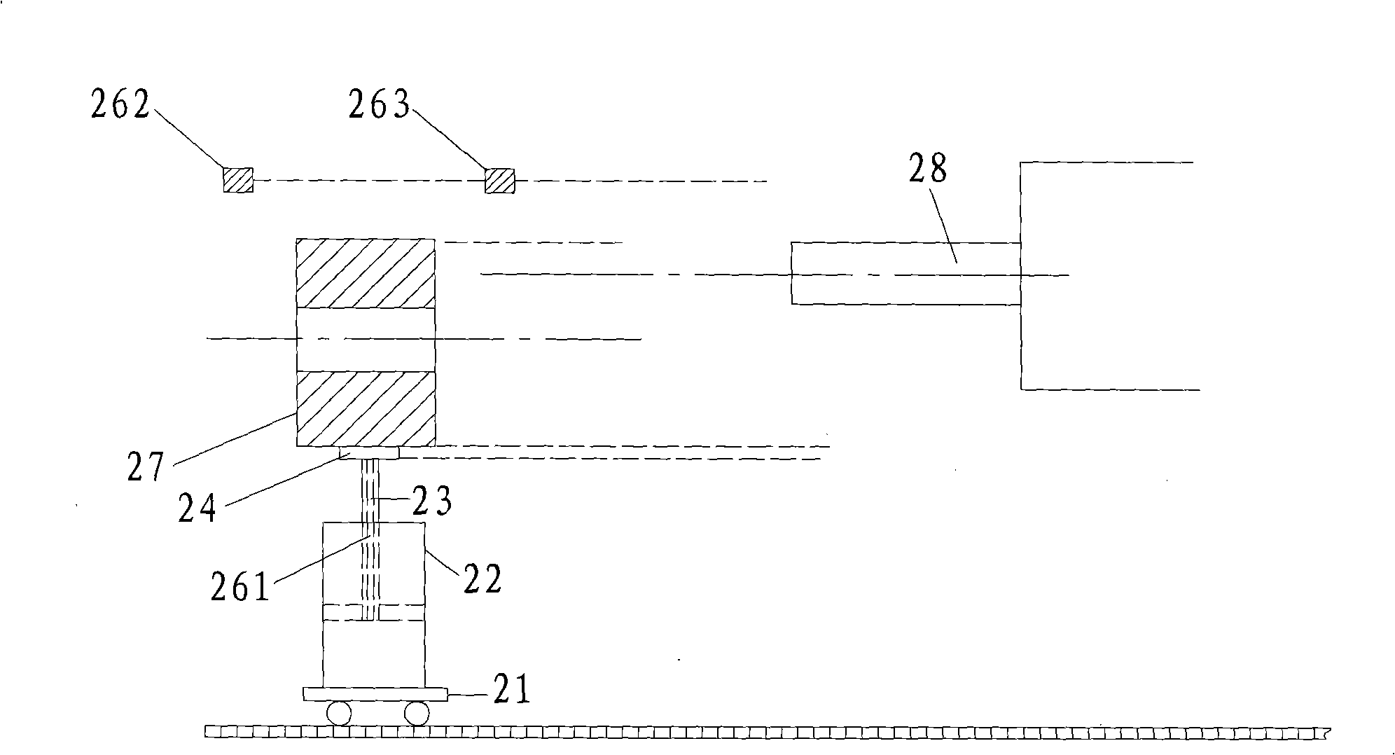 Device and method for coiled material centering and diameter measuring