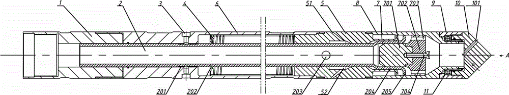 Swirling sand removing device and method