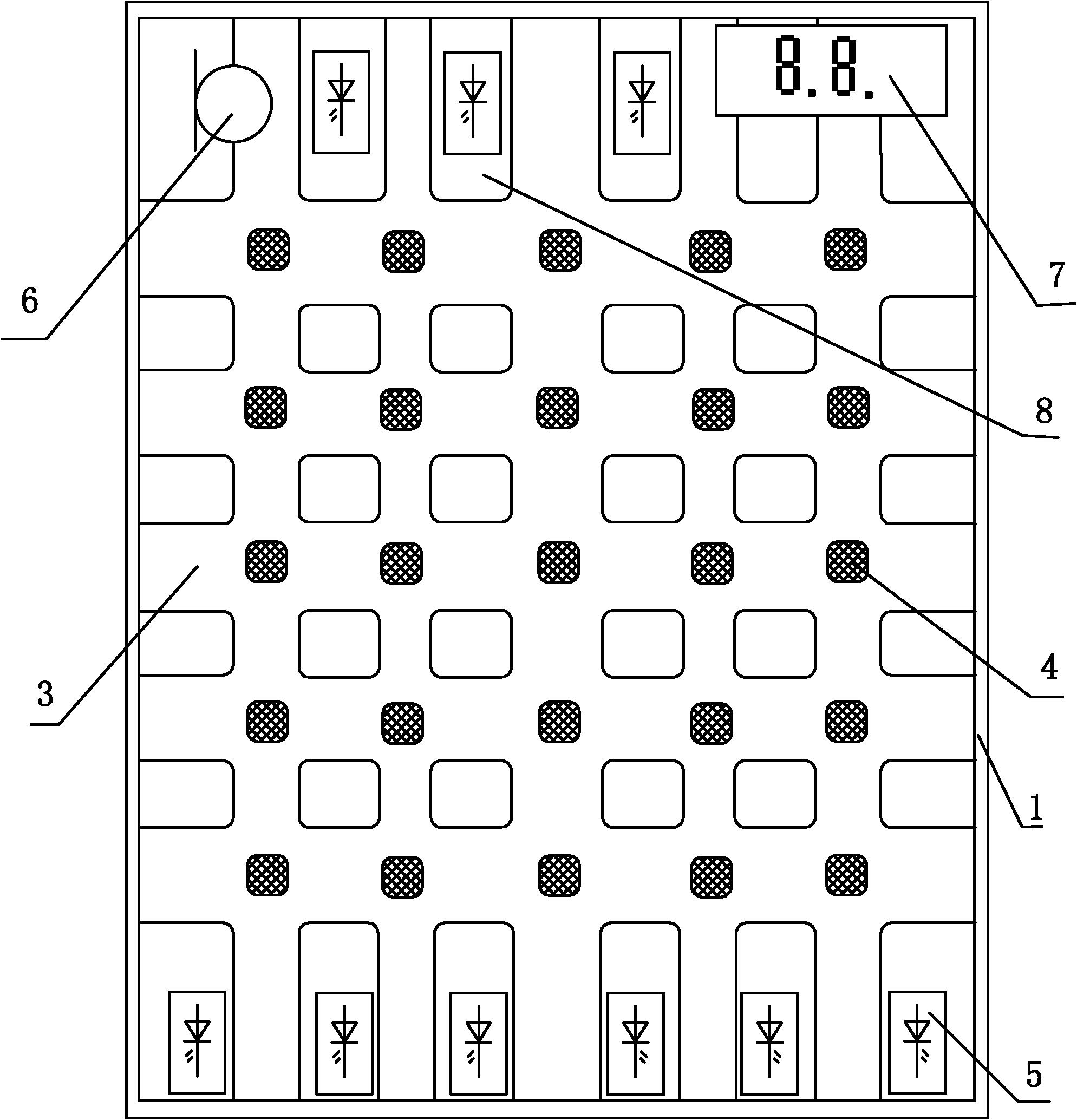 Dynamic-induction-type control interface device with chute pen sections and using method thereof