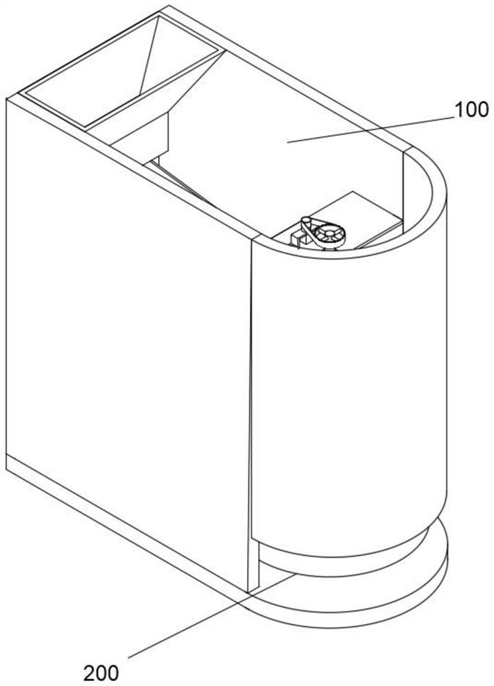 Grading device for grain size screening of fresh nostoc