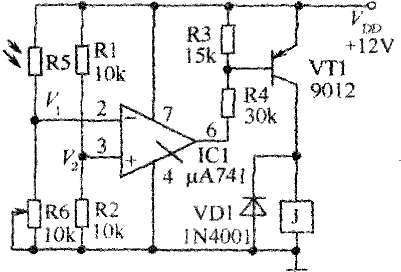 Light-operated pure hardware circuit anti-theft mobile phone