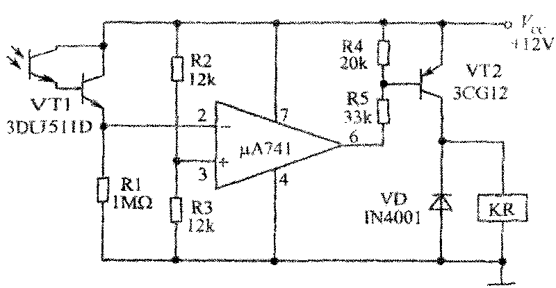 Light-operated pure hardware circuit anti-theft mobile phone