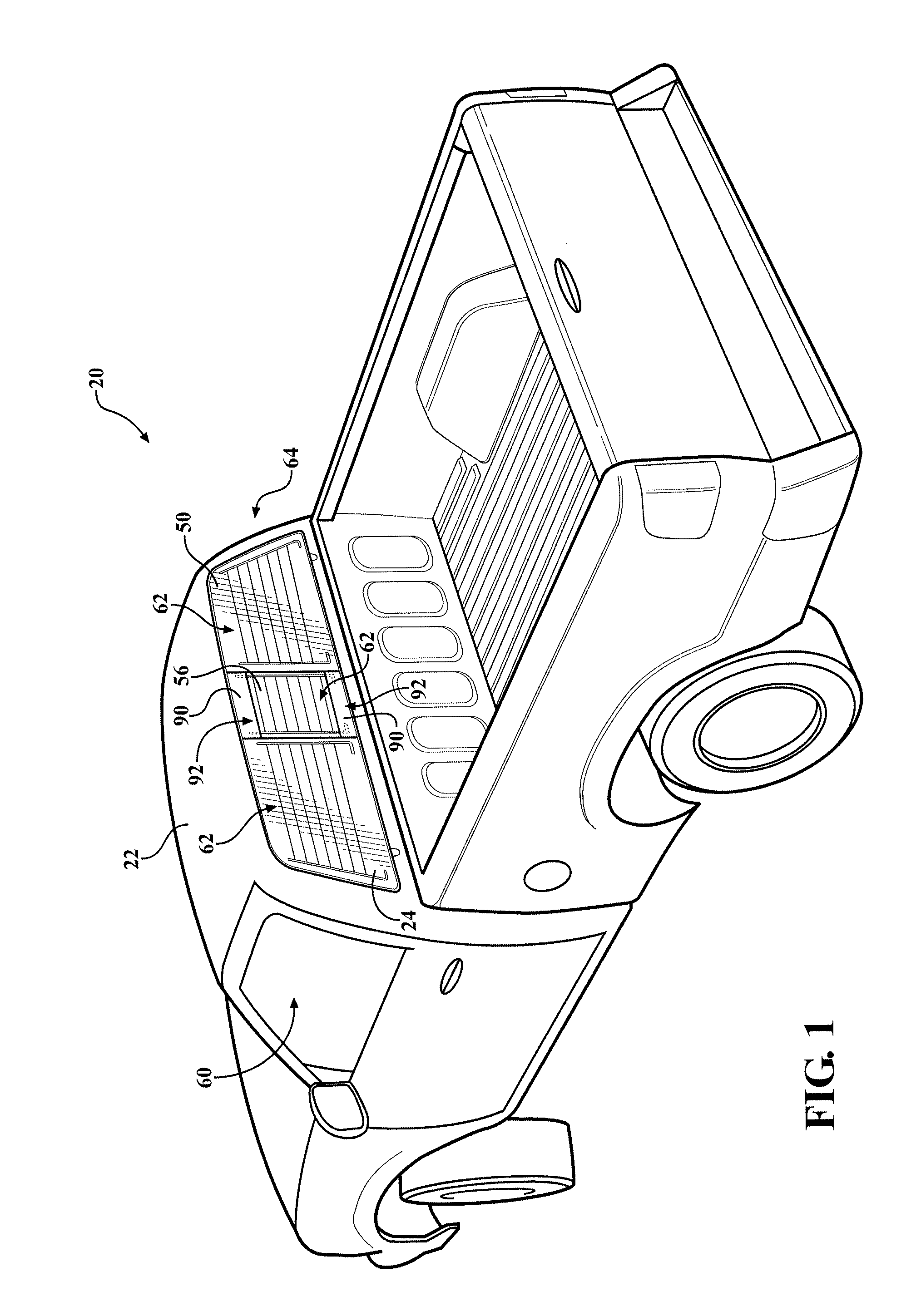 Sliding window assembly for a vehicle