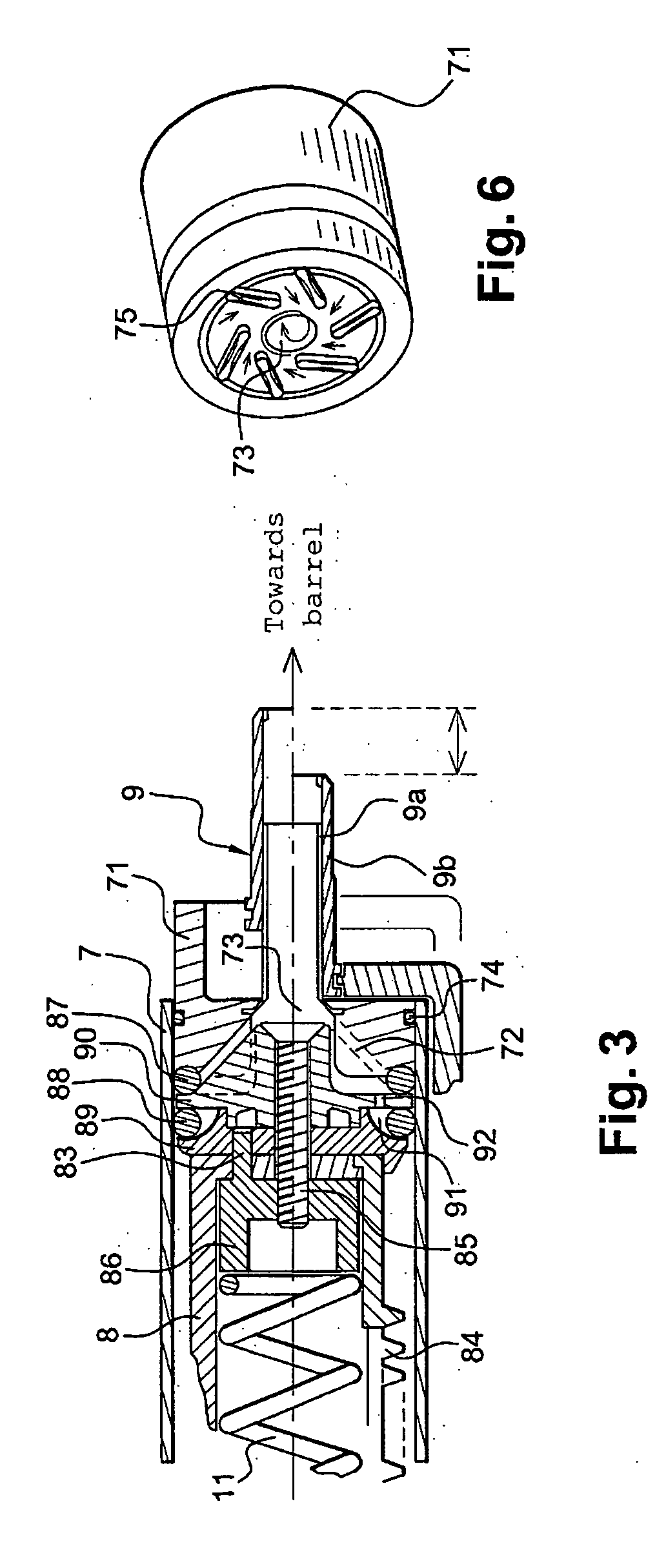 Compressed gas pump for replica weapon