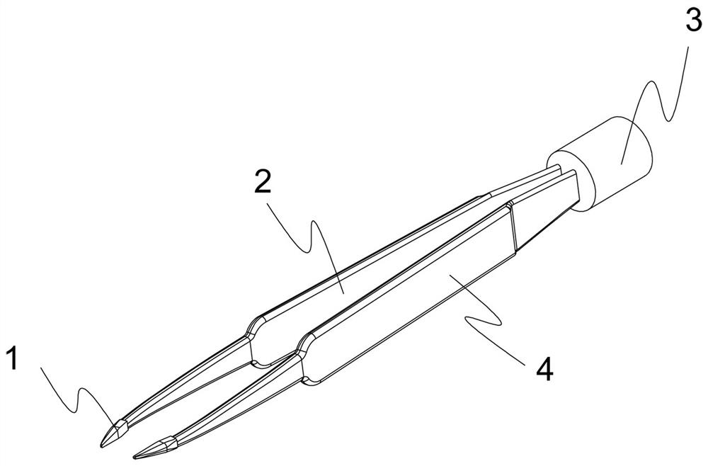 Non-stick electro-coagulation forceps