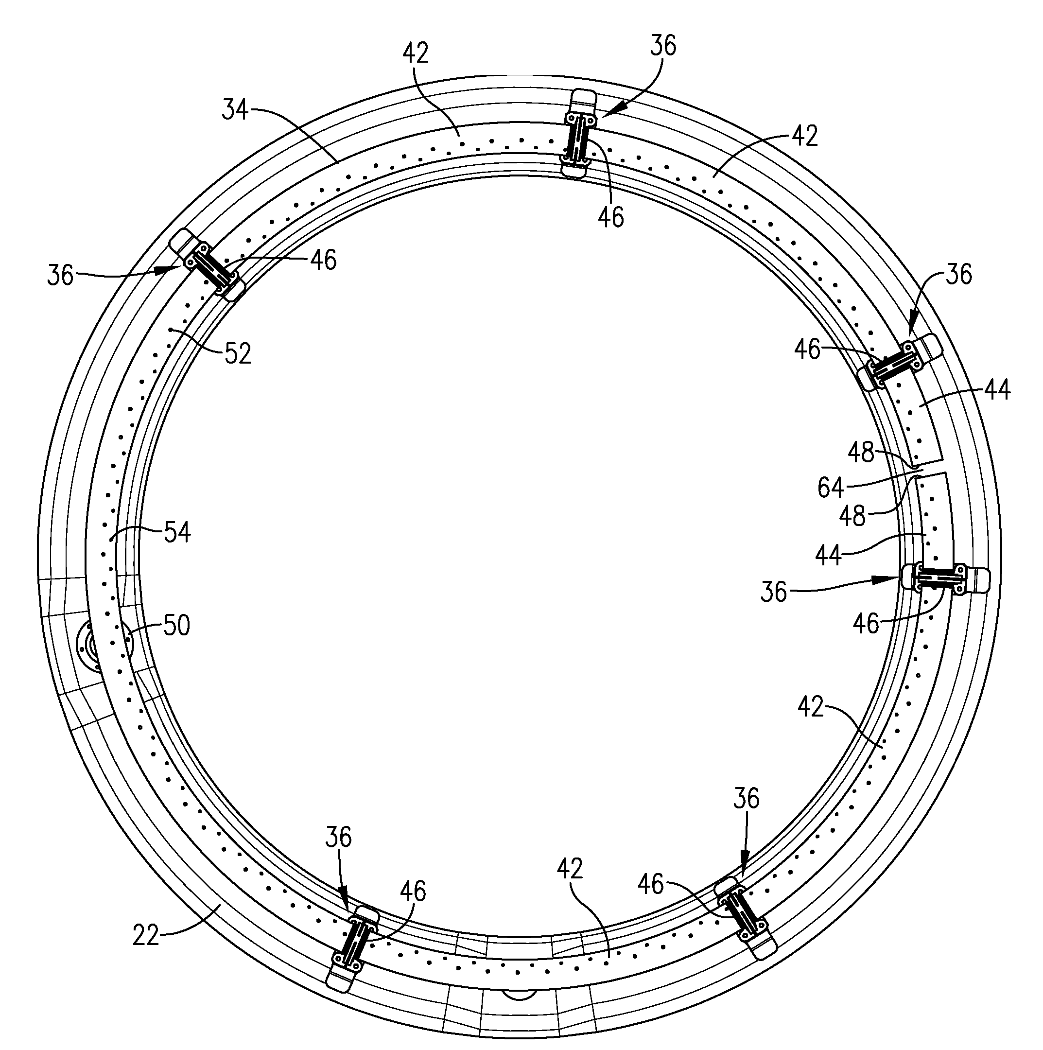 Nacelle inlet thermal Anti-icing spray duct support system