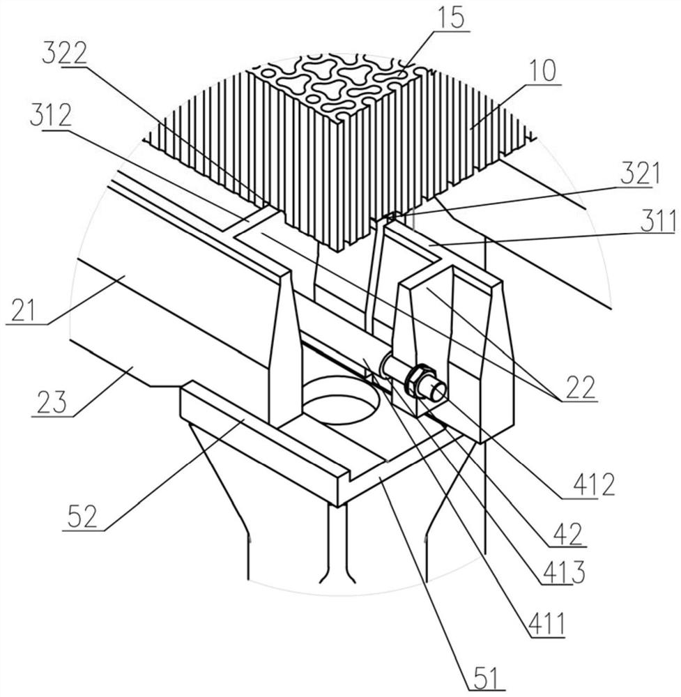 Checker brick support device of hot-blast stove