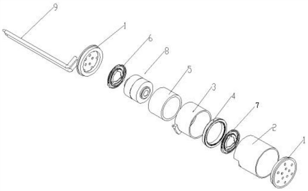 Voice coil vibration and sound player two-in-one motor with high vibration strength