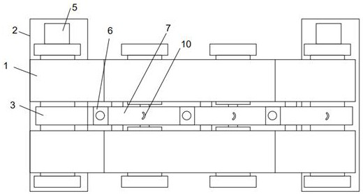 Bridge type spliced conveying belt