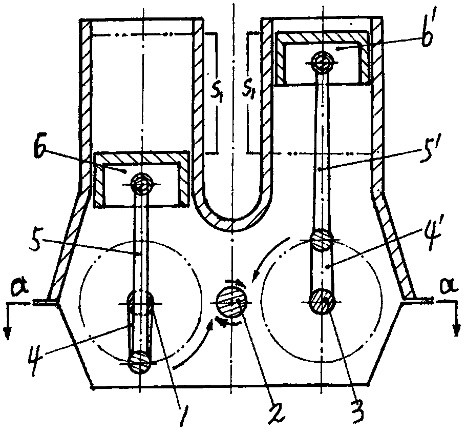 Large piston-reciprocating low-speed engine