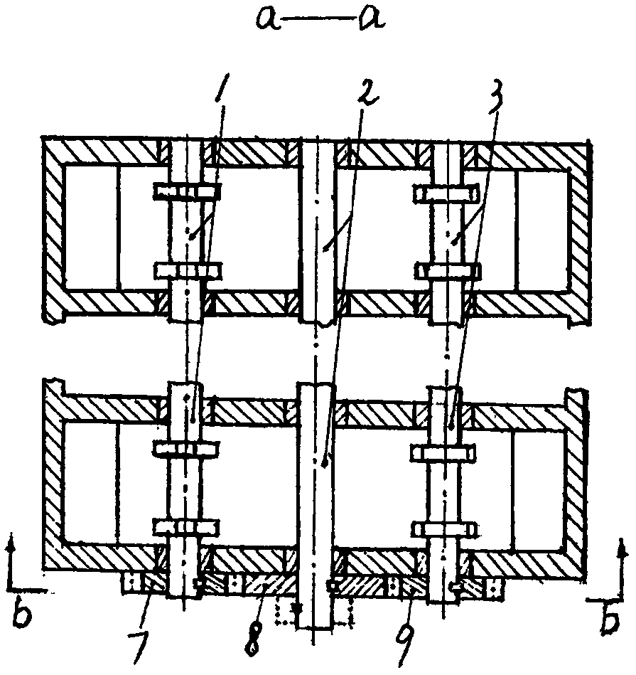 Large piston-reciprocating low-speed engine