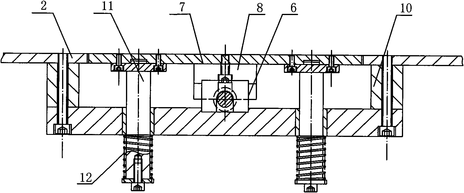 Lifting device of steel cord rewinding spool