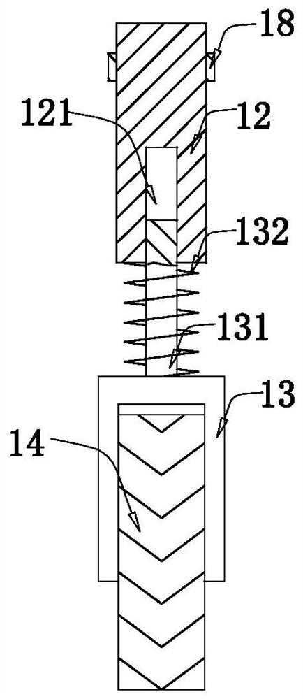 A corn foliar chemical control agent sprayer with walking function