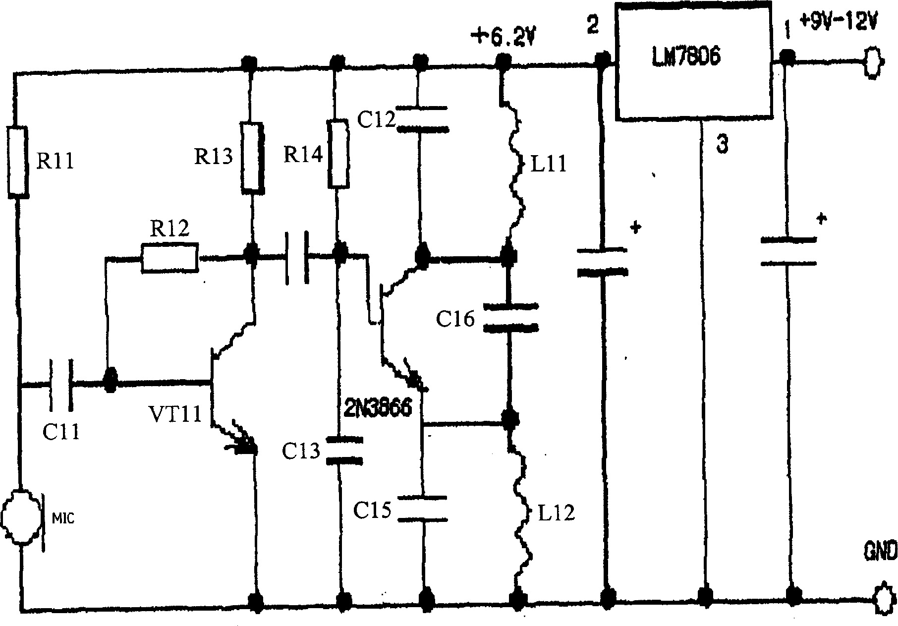 Anti-noise stable-conducting microphone