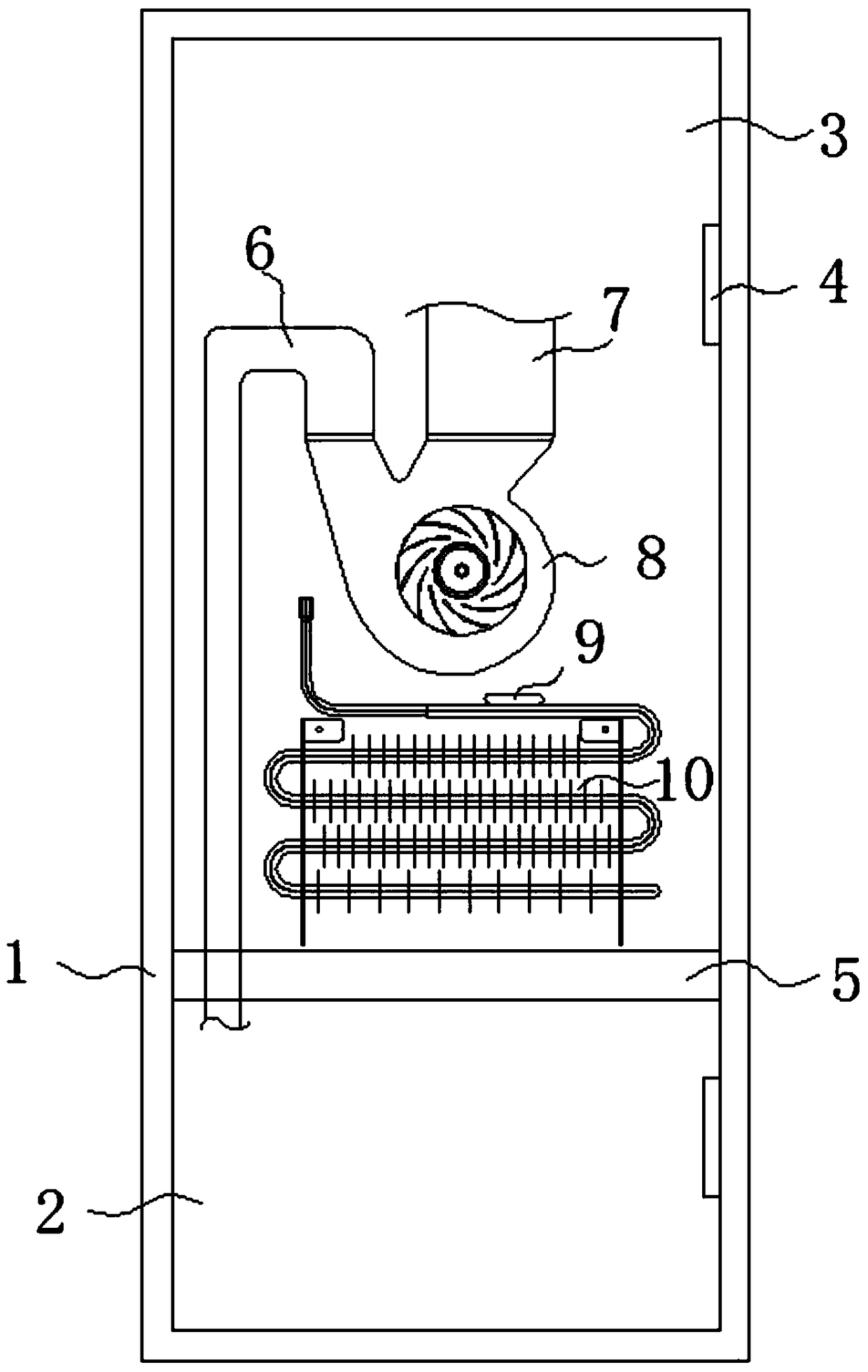 Natural-defrosting refrigerator with temperature changing function and defrosting control method