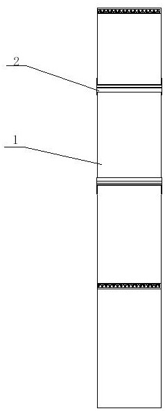 Machining method of K-shaped partition plate cavity