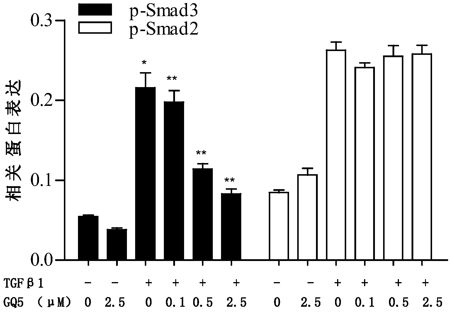 Application of urushiol-silicon polymer in preparation of medicine for inhibiting Smad3 phosphorylation