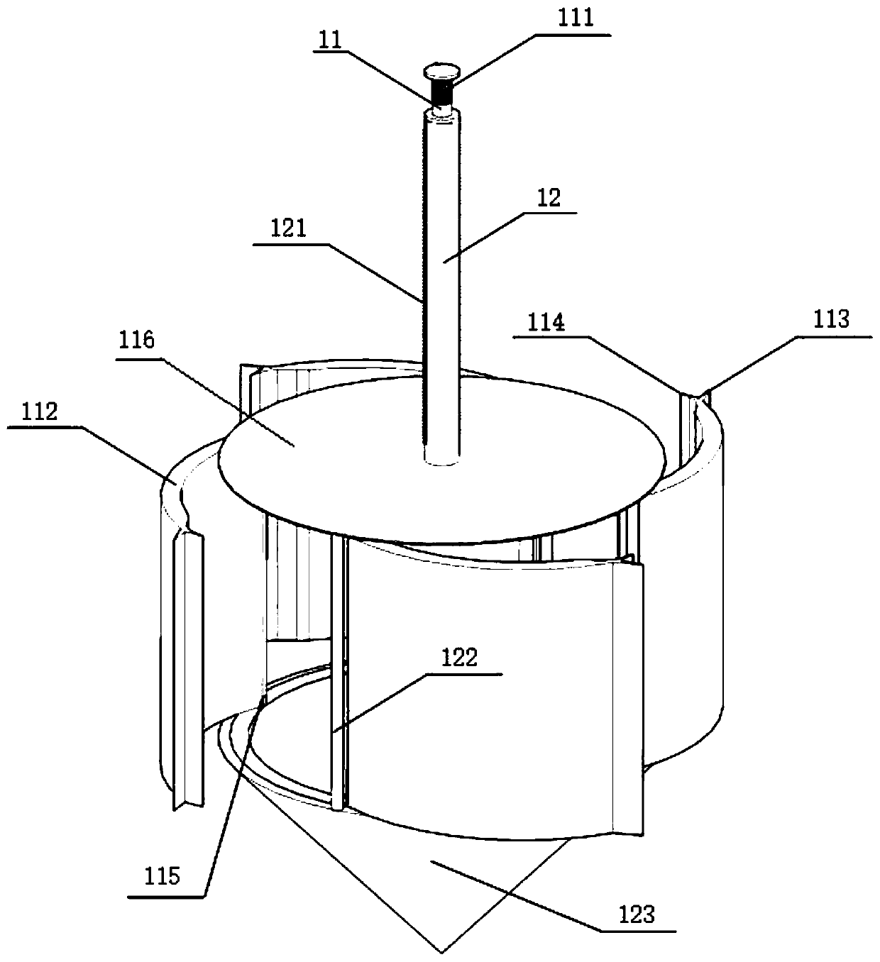 Plant rhizosphere micro soil sampling device