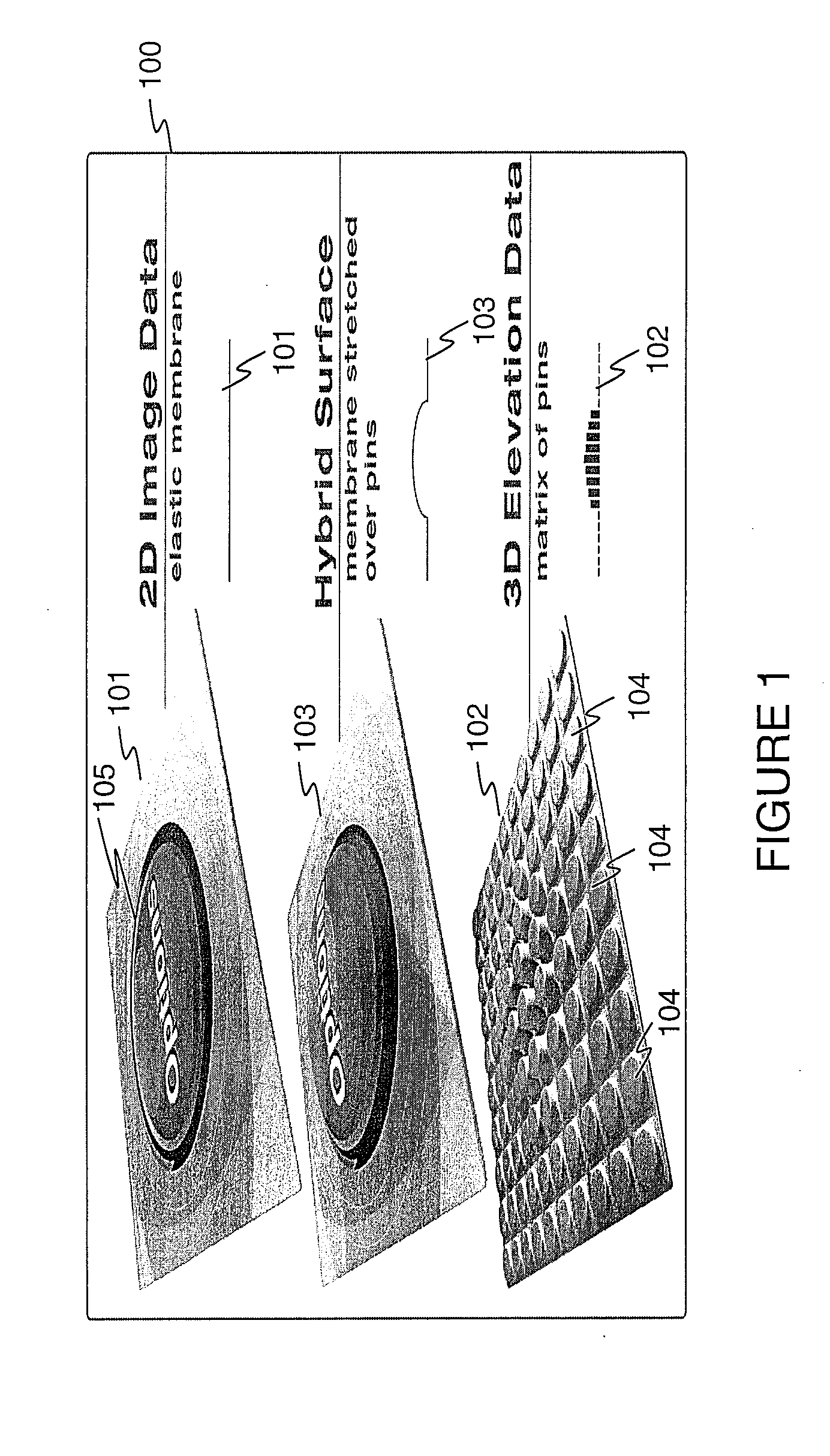 Low relief tactile interface with visual overlay