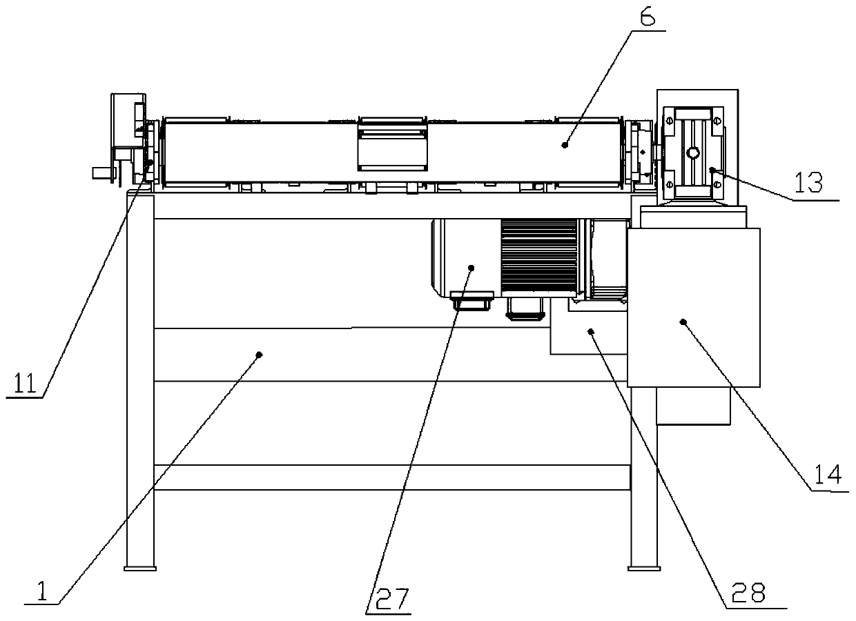 Automatic identification plate overturning device for composite floor production