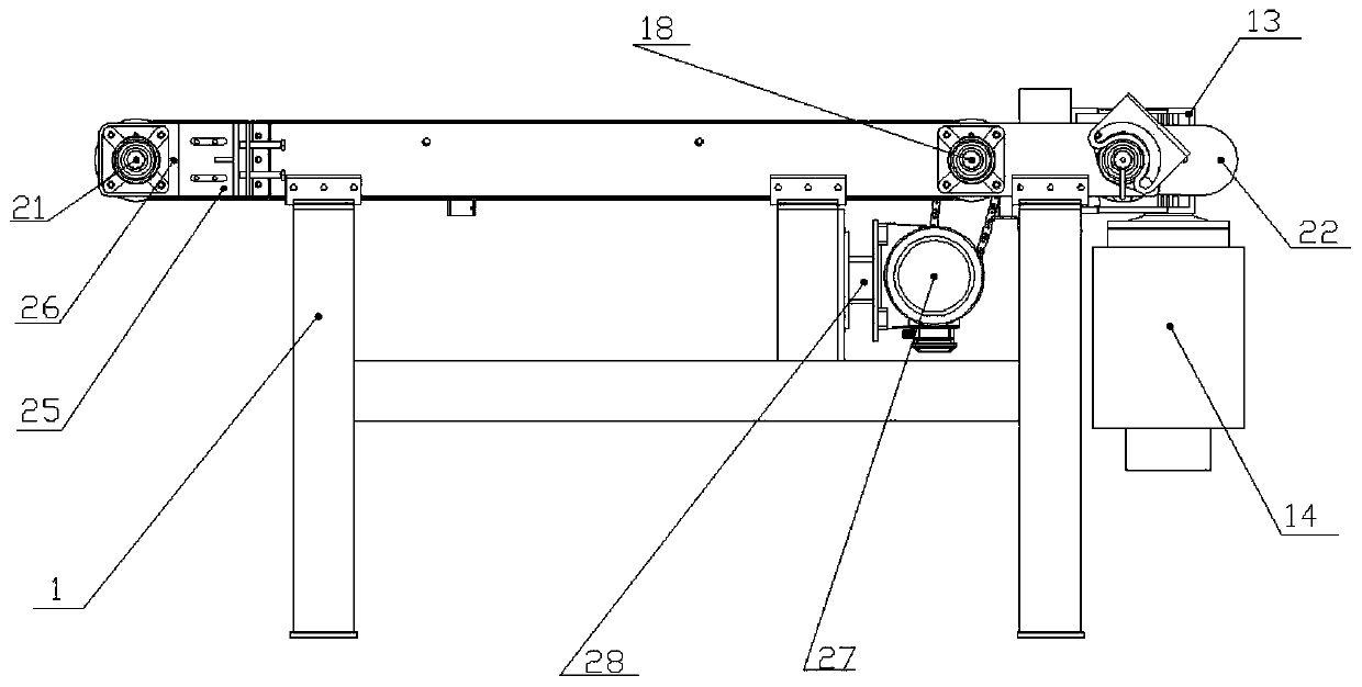 Automatic identification plate overturning device for composite floor production