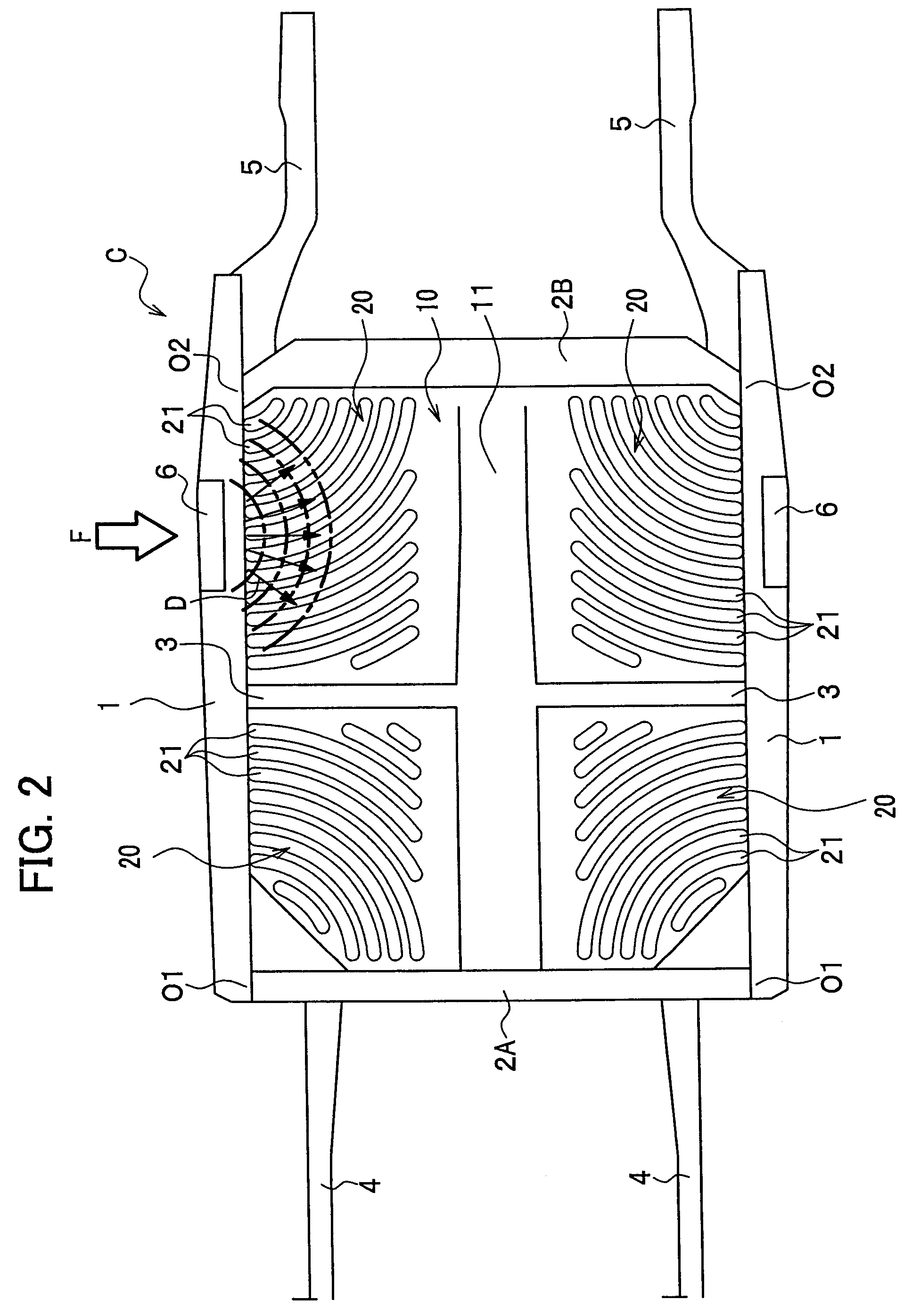 Floor structure of vehicle body