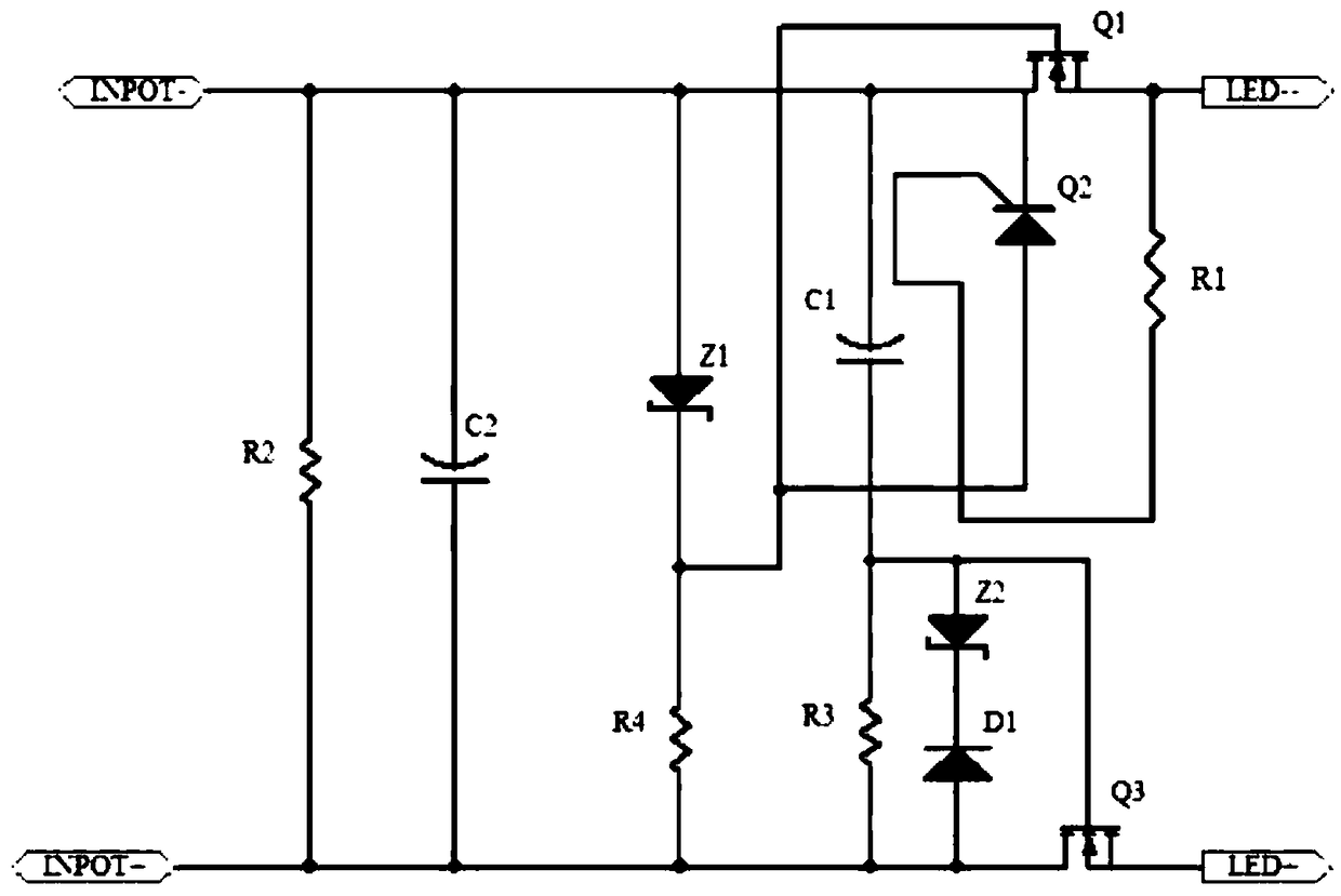 A ripple absorbing circuit