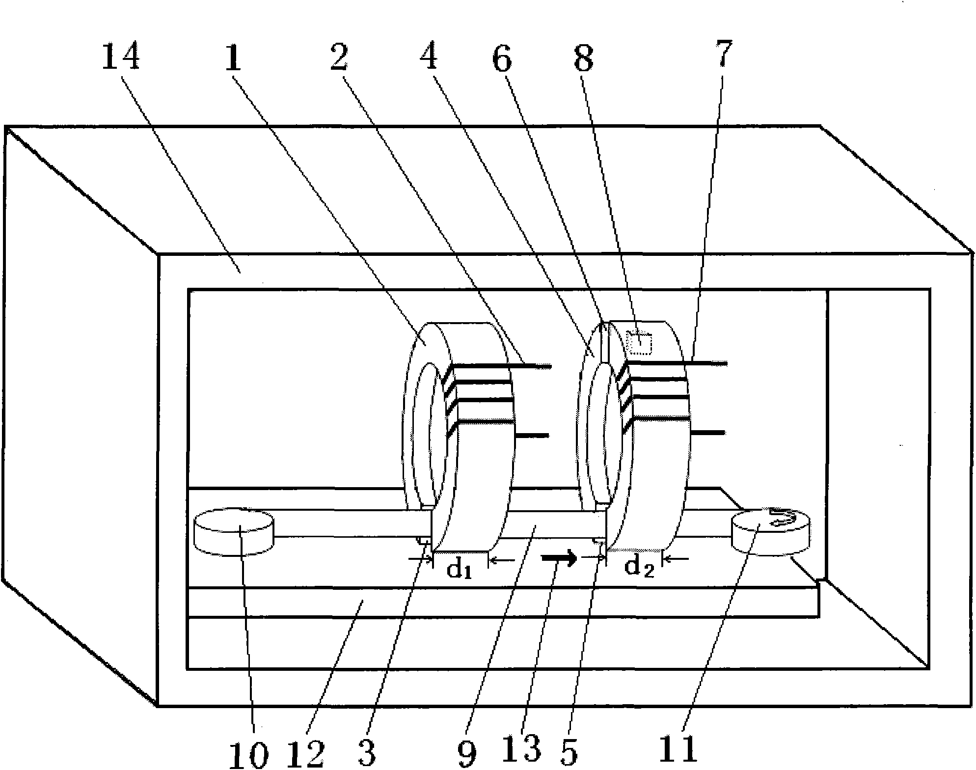 Non-contact type superconduction belt material critical current measuring device