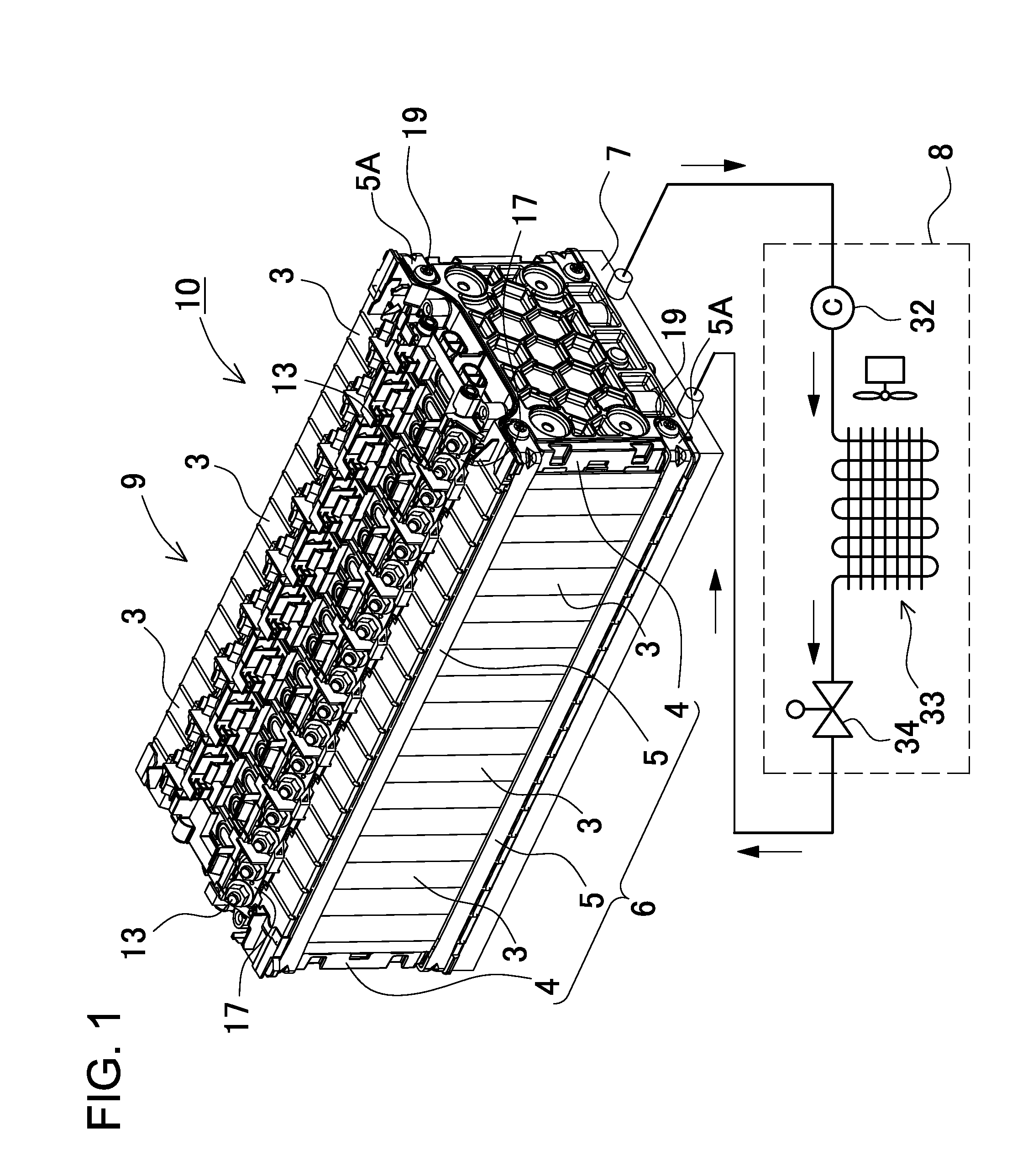 Power supply device and vehicle including power supply device